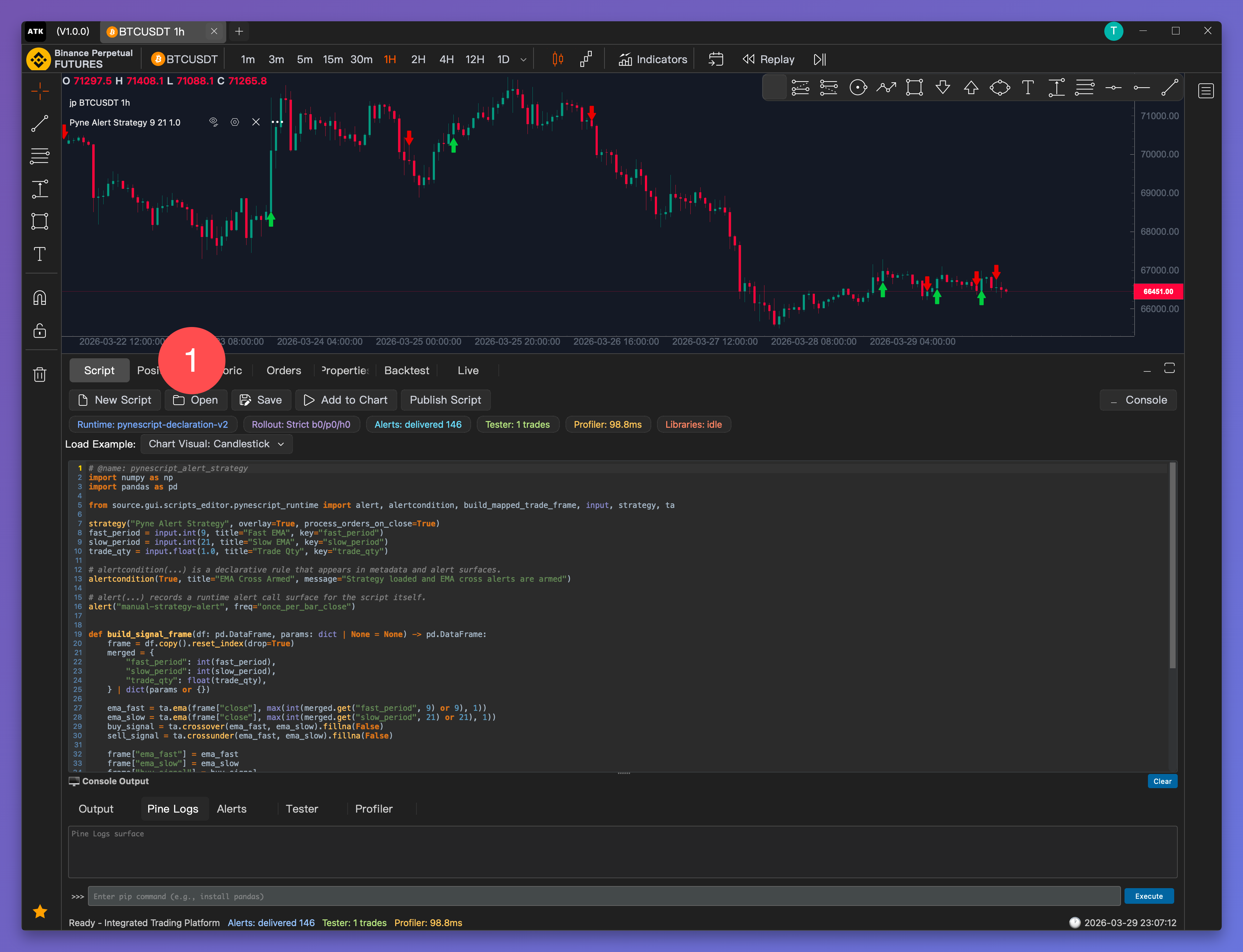 Open the script browser